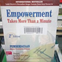 Pemberdayaan Bukan Perubahan Sekejap